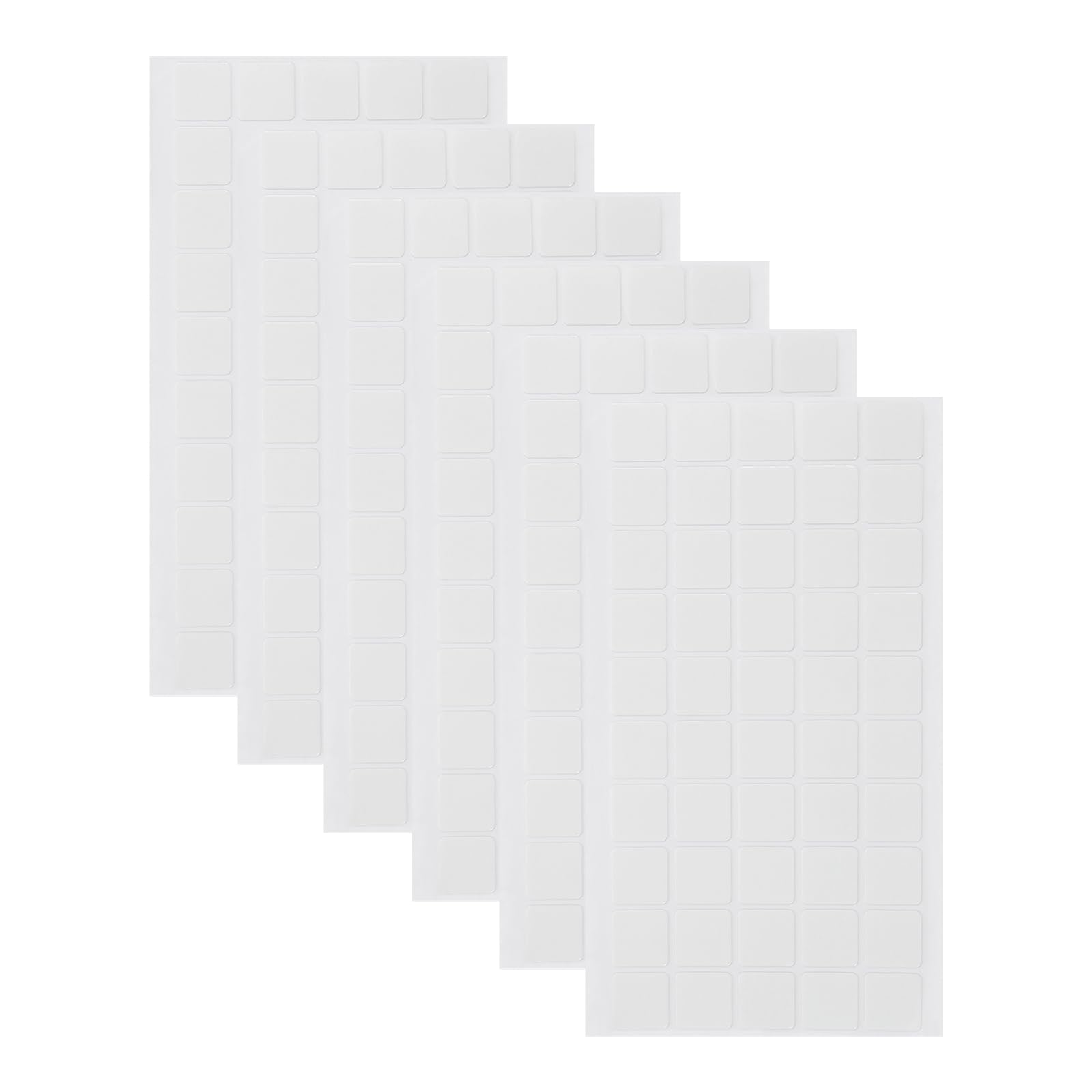 300 Pastilles Adhésives Double Face Amovibles - Acrylique Transparent 1,3x0,9 Cm - Onglet Démontage - Sans Résidu