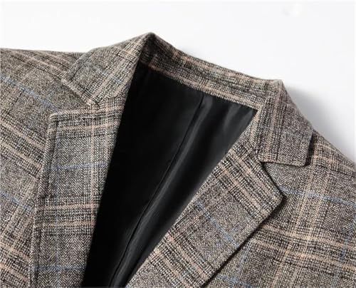 Men's Single-Breasted Formal Suit Jacket Thin Western Style Casual Coat Evening Professionals3