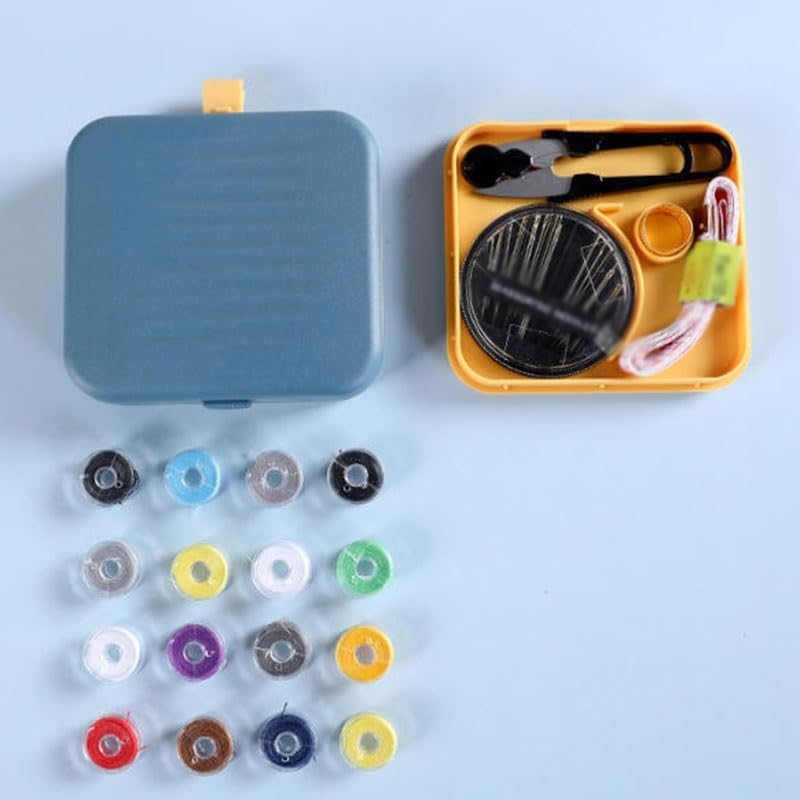 MVNOIRE PP Household Needle Thread Box Set Small Portable Multi-Functional Sewing Holder