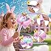 Princess Bubble Wand Machine for Girls, Electric Bubble Mahcine Blower with LED Light & Music, 9000+ Bubbles per Minute, Bubble Maker for Kids Girls Outdoor Yard Birthday Party