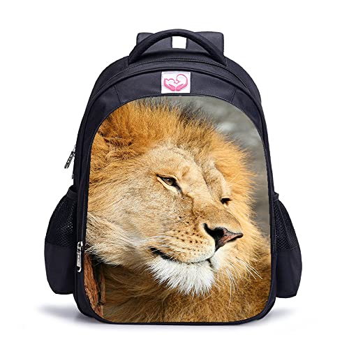Sac à dos Lion pour enfants et adultes de 16 pouces 41x28x12 cm