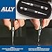 ALLY Tools Heavy Duty Automatic Center Punch w/Hardened Steel – 2PC Premium Automatic Center Punch for Metal for Machinists and Carpenters w/Adjustable Knurled Cap, Spring Loaded and Hard-Shell Case