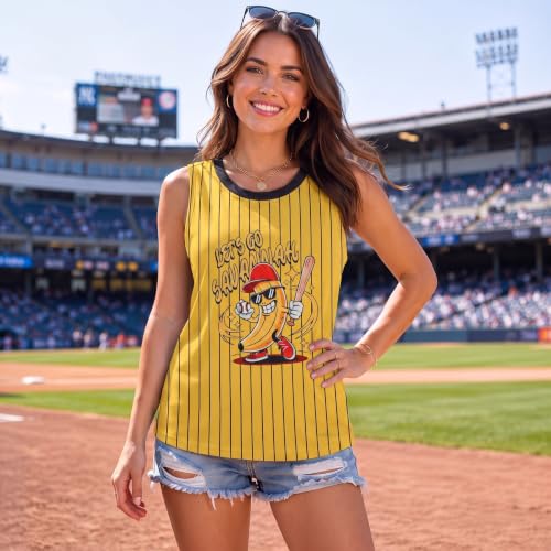 Baseball Jersey Shirts Tank Tops: Women Baseball Savannah Sleeveless Shirts - image 2