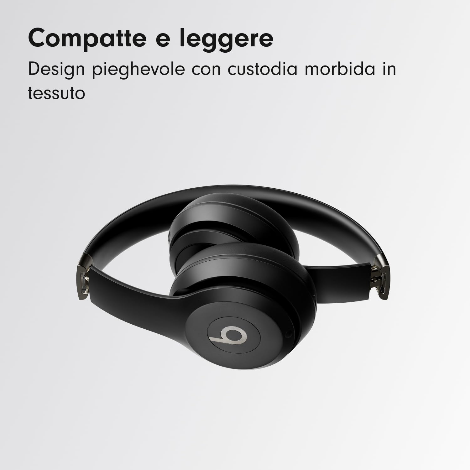 Beats Solo 4 - Cuffie wireless bluetooth on-ear, compatibili con Apple e Android, fino a 50 ore di autonomia - Nero opaco