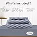 Comfort Spaces 100% Cotton Sheets Twin, Breathable, Naturally Cool Cotton Sheets, Soft Cotton Bed Sheets with 14
