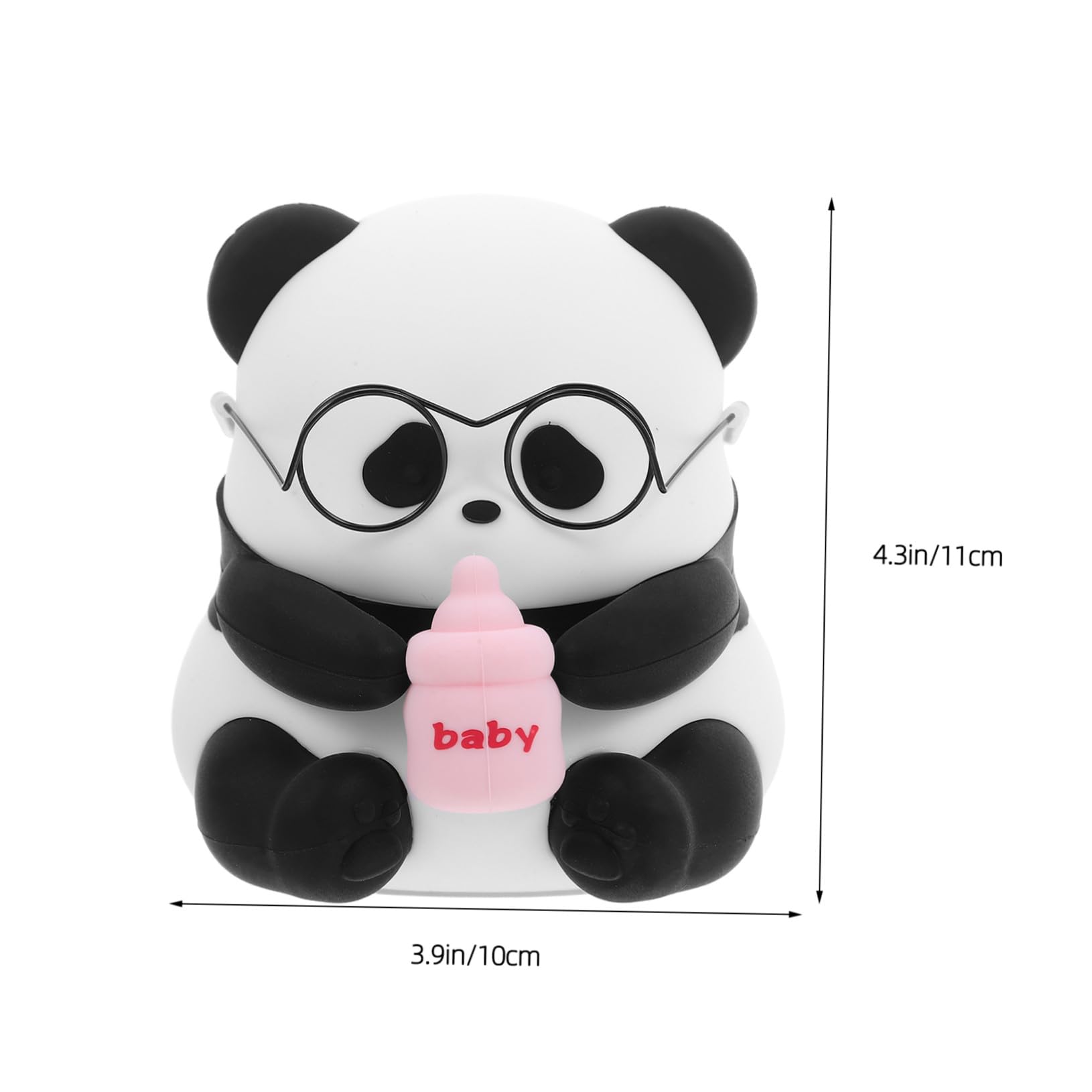 Operitacx Lámpara Nocturna Recargable de Silicona con Forma de Panda Luz Luz LED para Dormitorio Infantil y Habitación de Bebés