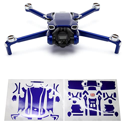 WRAPGRADE Skin Stickers compatible with DJI Mini 3, Stratosphere Blue, Small