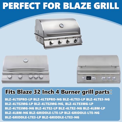 Image of SafBbcue Grease Tray for Blaze 32 inch 4-Burner, Replaces BLZ-32-085 | Direct replacement for BLZ-32-085, Fits Blaze 32 inch 4-Burner Traditional & LTE grills, Rust-proof, easy clean, fire-resistant