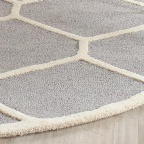 Image of Hand Tufted Wool Carpets Anti Shedding Rug Modern Carpets for Living Room Size 8x11 Feet