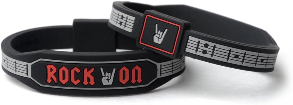 Rock On Designer Silicone Bracelet (MEDIUM 7.5 inches)