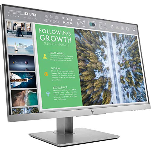 HP EliteDisplay E233 23-Inch Screen LED-Lit Monitor Silver (1FH46AAABA)