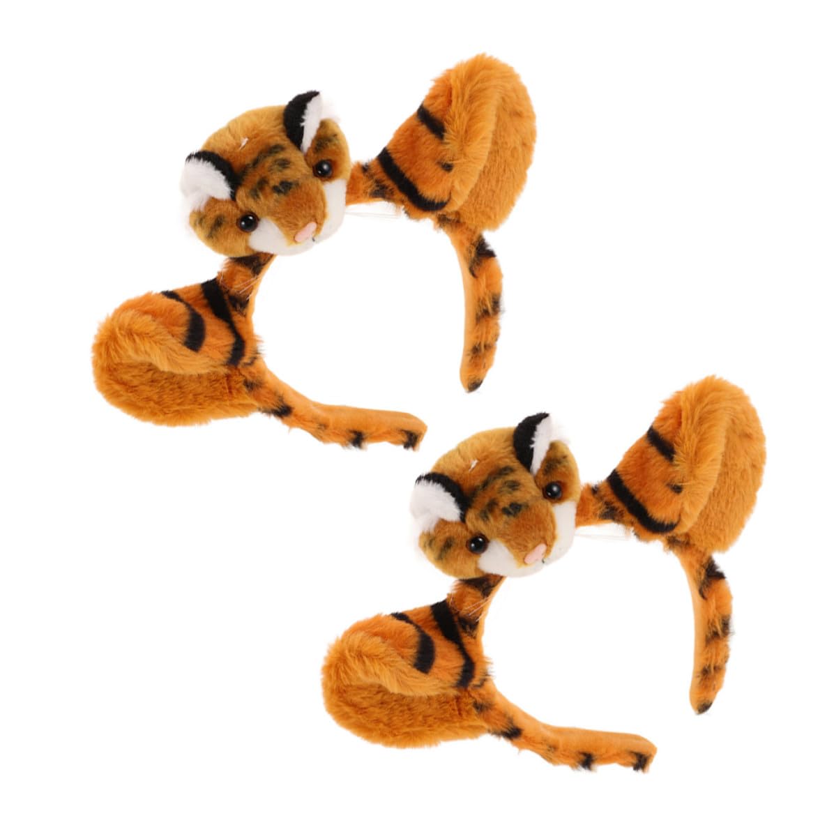 Healvian 10 Pezzi Cerchietto Orecchie di Felino in Peluche per Bambina