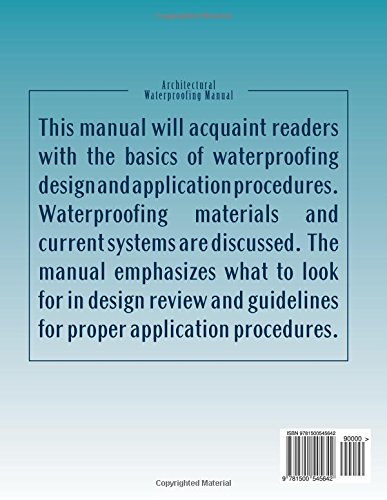Architectural Waterproofing Manual