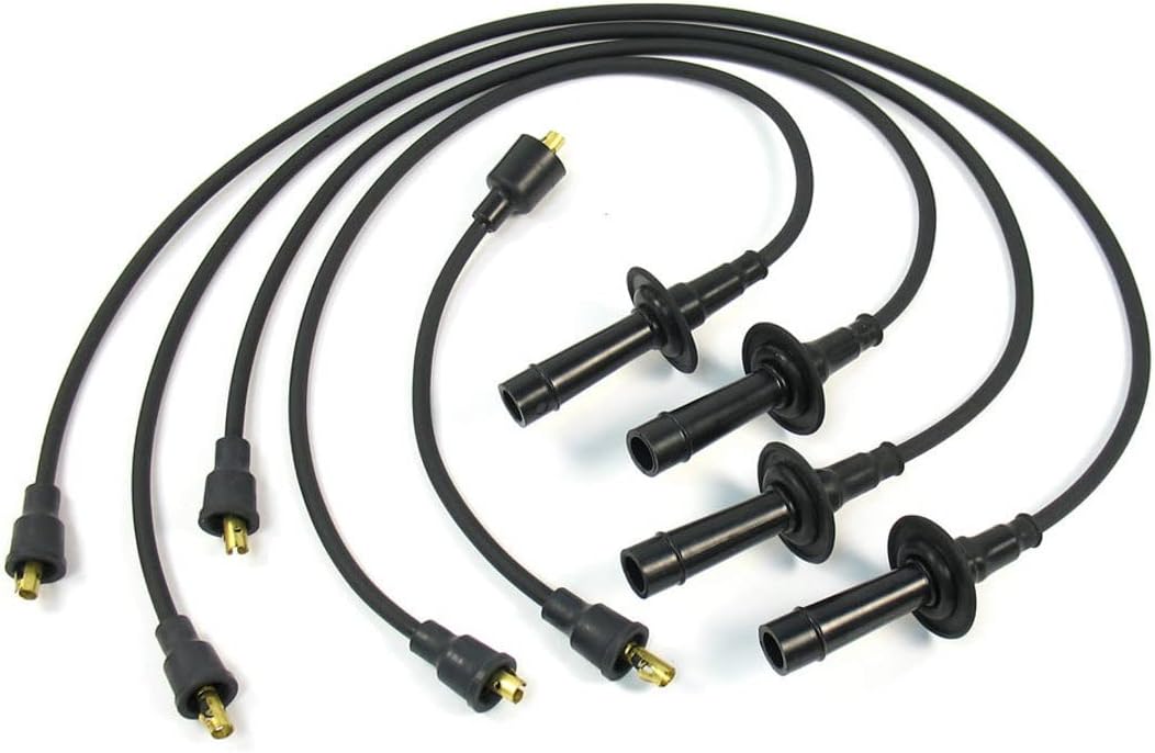 Pertronix 704101 Flame-Thrower Black Custom Fit 4 Cylinder Spark Plug Wire