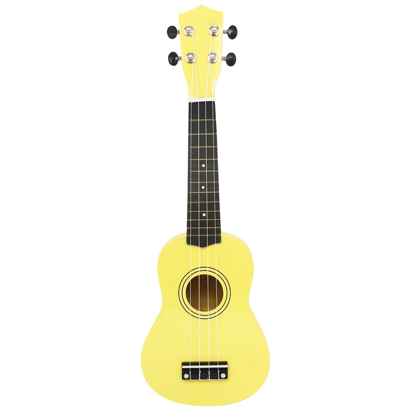 21-calowy Kolorowy Czterostrunowy Ukulele, Drewniany, Mały Instrument Dla Początkujących Gitarowych początkujących ukulele(Yellow)