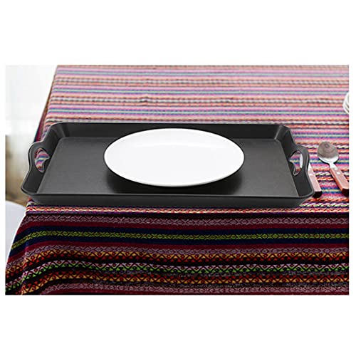 Assiette à dîner en plastique rectangulaire rigide pour décoration de table et service chic