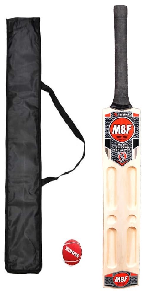 XTROKE M8F Scoop Edition Popular Willow Premium Cricket Bat with Tennis Ball and Bat Cover for Mans & Adult, Advance Play All Tennis Ball, Gully Cricket, Tournament Match (Size 06) (B0CRHFQKHJ) Amazon Price History, Amazon Price Tracker