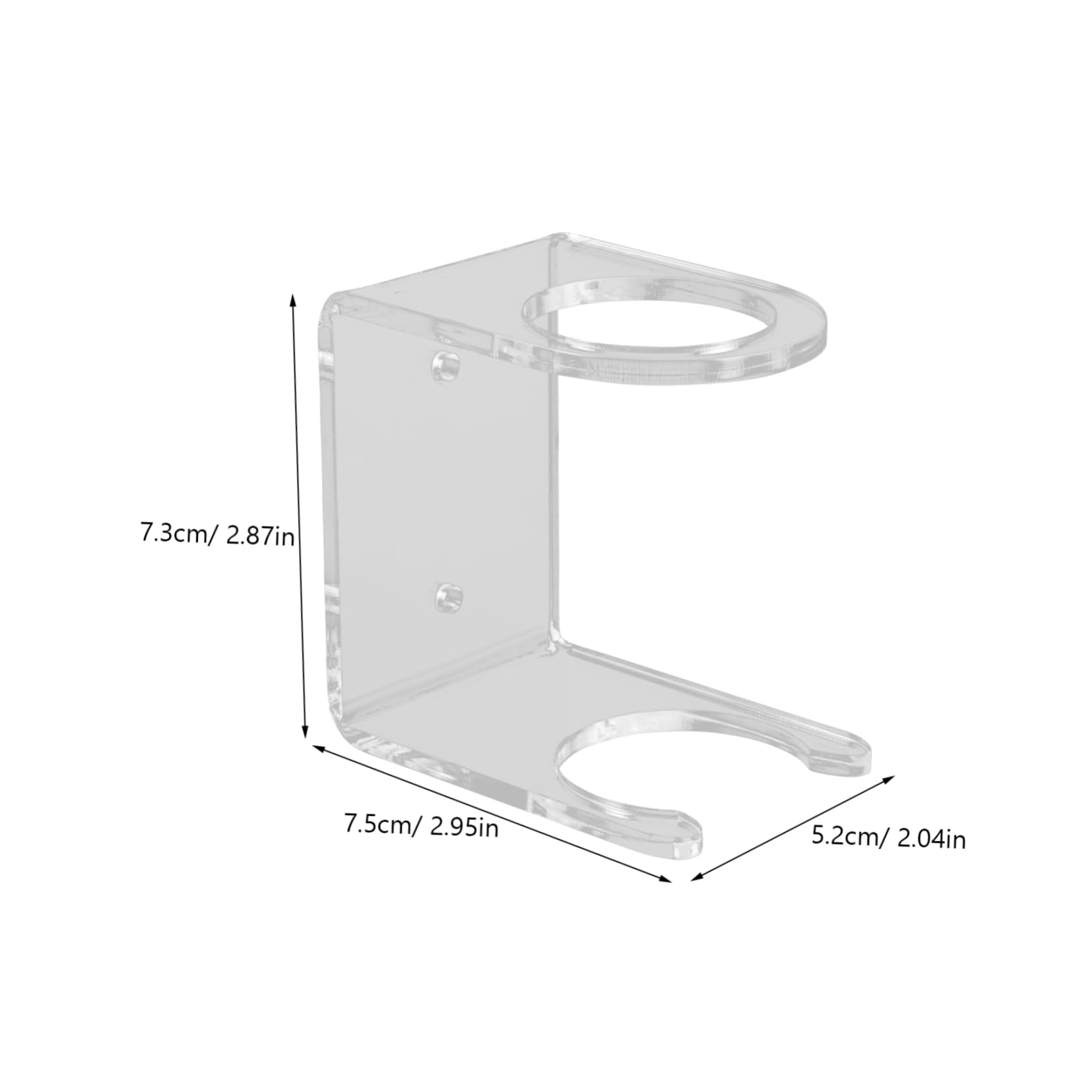 HANABASS Wall Mount Stand Acrylic Bat Rack Display Shelf for Autographed Bats Wall Holder