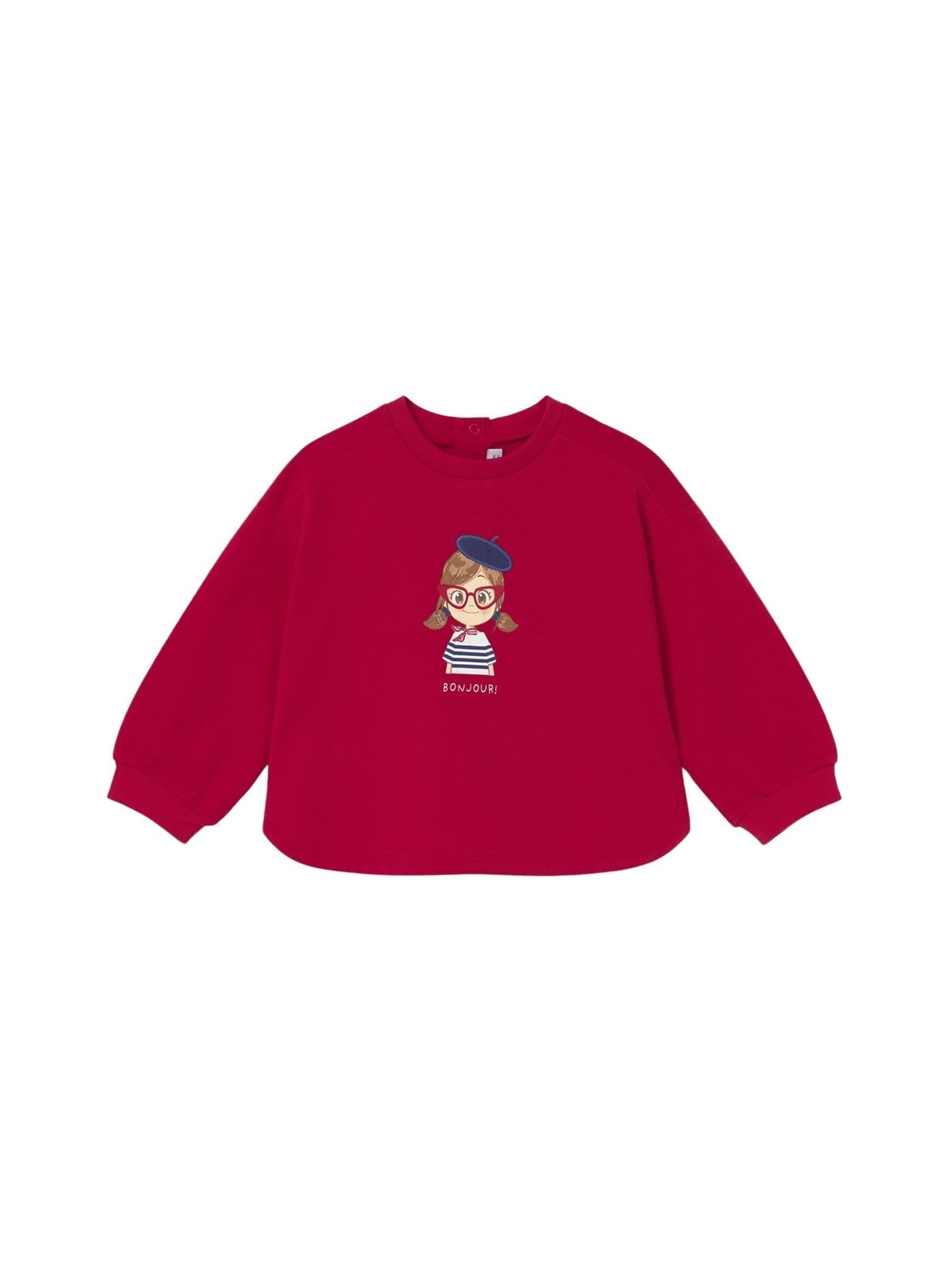 Pull over pour bébé fille rouge Mayoral cadeau de naissance idéal - 4