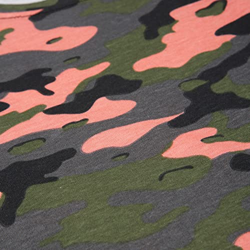 Image of Urbano Juniors Boy's Green Military Camouflage Printed Half Sleeve Regular Fit Cotton T-Shirt