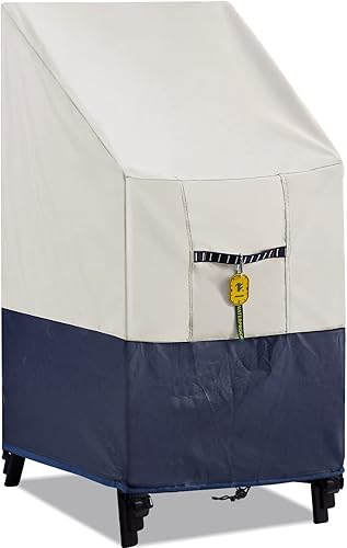 Time Forest Fundas apilables para sillas de exterior, impermeables, fundas resistentes para muebles de patio, 100% impermeables para muebles de