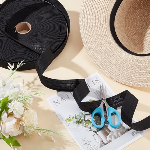 Image of BENECREAT 16.4Yard Golf Hat Sweat Liner with Four Lines of Indentation 1.2inch Hat Liner Tape for Baseball Tennis Hat Sewing