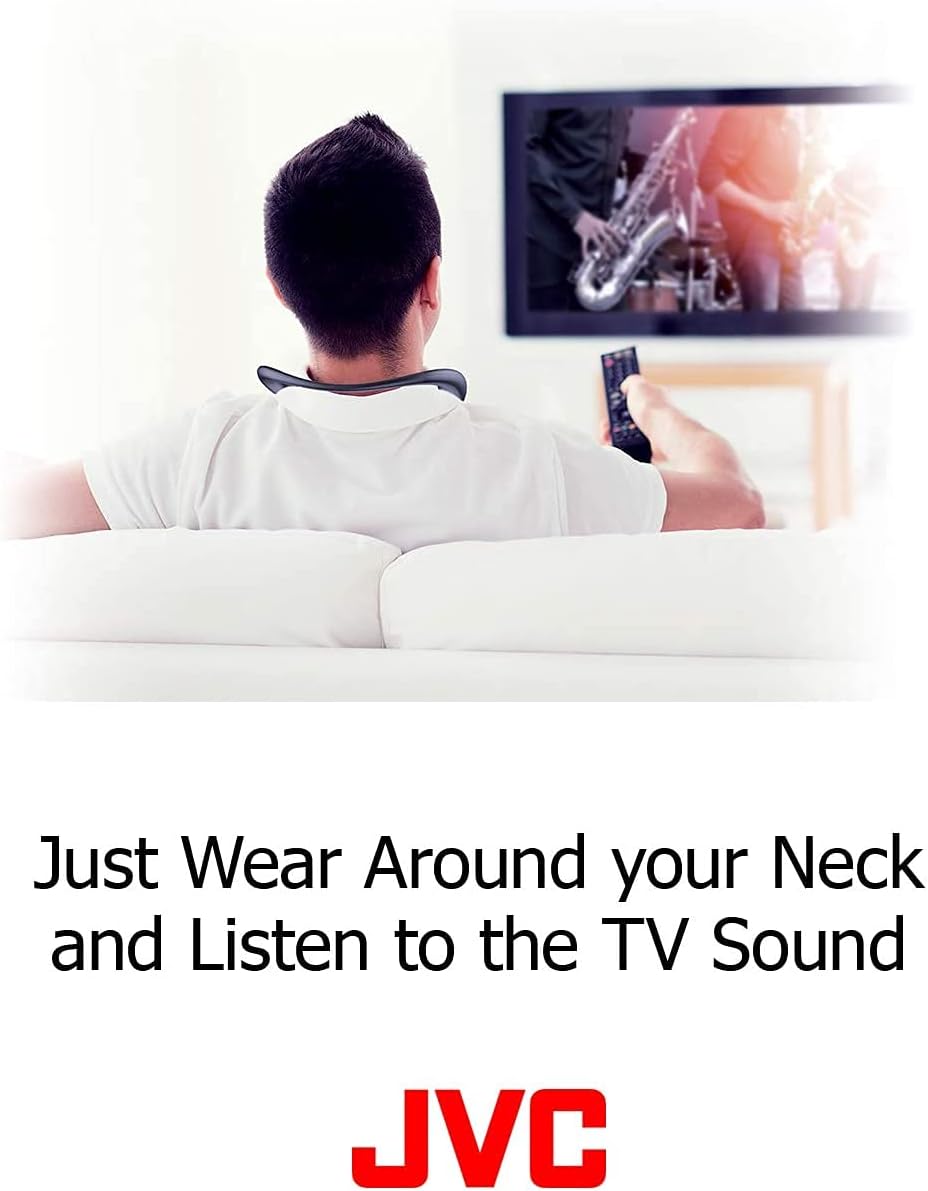 JVCケンウッド JVC SP-A7WT-B NAGARAKU ウェアラブルネックスピーカー ワイヤレス Bluetooth 約15時間連続再生 本体約83g軽量設計 生活防水対応 ブラック