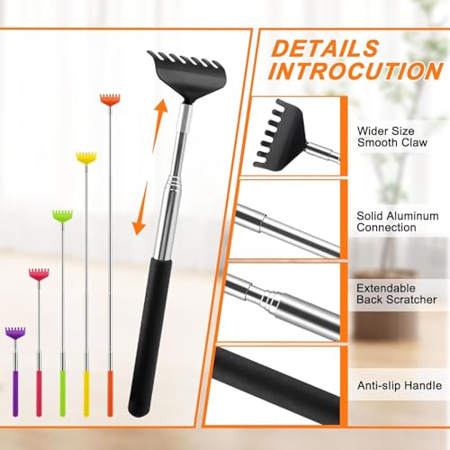Image of NICEMOVIC 8 Pack Back Scratcher Bulk Christmas Stocking Stuffers for Adults | Prizes for Adults, White Elephant Gifts, Birthday Gag Small Gift, Mothers Fathers Day Dad Gifts, Easter Basket Stuffers