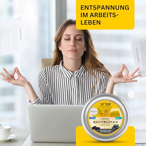 Original Bachblüten Nr. 39 Pastillen Schwarze Johannisbeere von Lemon Pharma, Vegan und Zuckerfrei