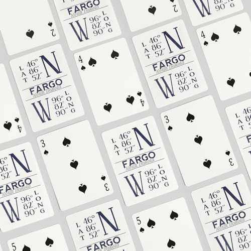 Lantern Press Fargo North Dakota Latitude y Longitud miniatura 4