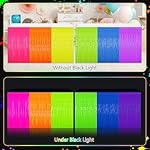 Glow in The Dark Party Supplies Kit - Neon Birthday Decorations with Balloon Garland Arch, Fluorescent Tinsel Curtains, Star Swirls, Cake Toppers & Table Skirt (100+ Pieces) - Image 5
