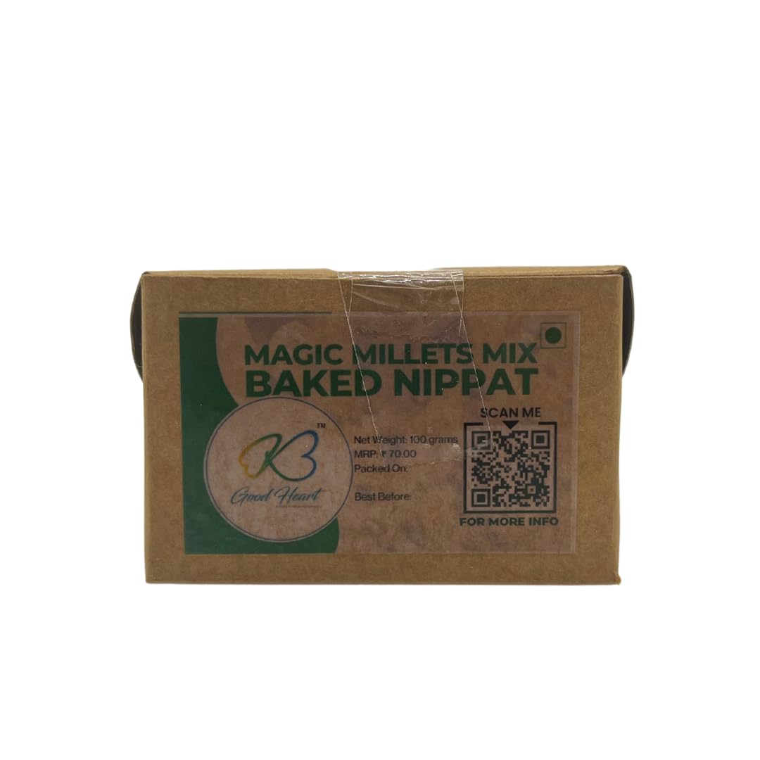Good Heart Magic Millets Mix Baked Nippat, 100g