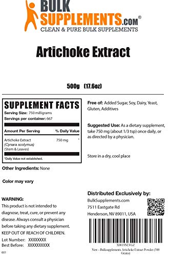 image for BulkSupplements.com Artichoke Extract Powder - Bone Marrow Supplements