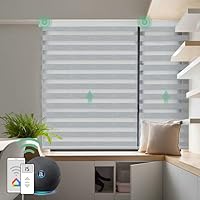 Amazon｜Yoolax 電動 調光ロールスクリーン 調光ブラインド ゼブラ調 2