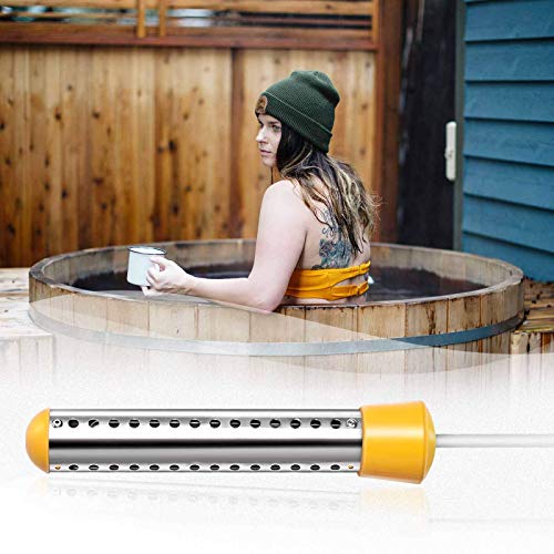 GESAIL 1500W Electric Immersion Heater, Submersible Water Heater With Stainless Steel Guard, Bucket Water Heater Used For Camping Water Heater And Pool Warmer With UL Listed,Rv Water Heater(Yellow) - Thumbnail 5