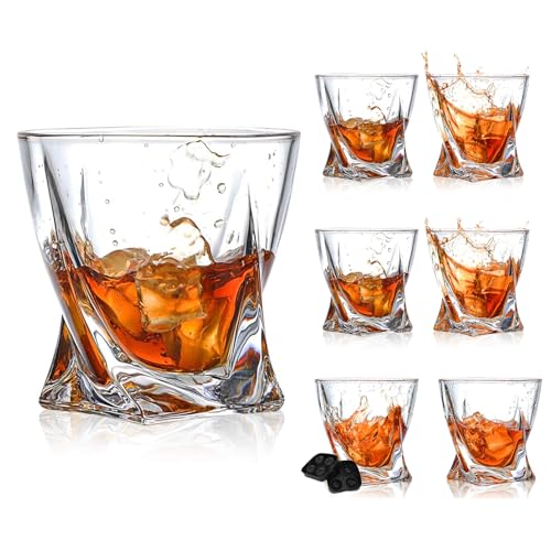 Reviews de Vaso old fashion , tabla con los diez mejores. 43 Tucorresi Juego de 6 Vasos de Whisky: Copas de Whisky Copas de Cristal Regalos para Hombres Vasos de Cristal Old Fashioned para Bar 11oz