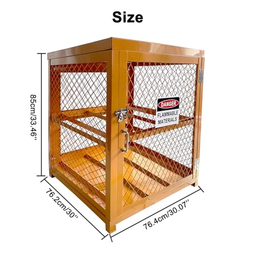 Image of Industrial Cage, LPG Tanks Storage Cabinet, Horizontal Gas Cylinder Cabinet 4 Cylinder Capacity