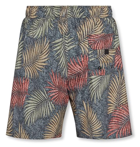 Bamboo Cay Men’s Hawaiian Tropical Printed Salamanca Leaves Swim Short2