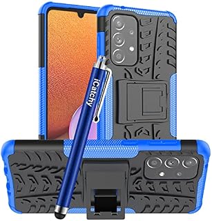 iCatchy for Samsung Galaxy A33 5G Case, Heavy Duty Hard Tough Dual Layer Hybrid Shockproof Cover compatible For Samsung Galaxy A33 5G Phone Case (Blue)