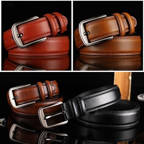 Pin Buckle Waistband Luxury Brand Trend Versatile Suit Trouser Belts Waist Decoration Man Business Leisure(black)3