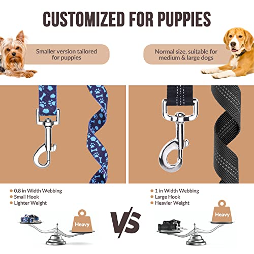 Image of SlowTon Dog Seat Belt for Car, 2 Pack Dog Car Harness Seatbelt with Bungee