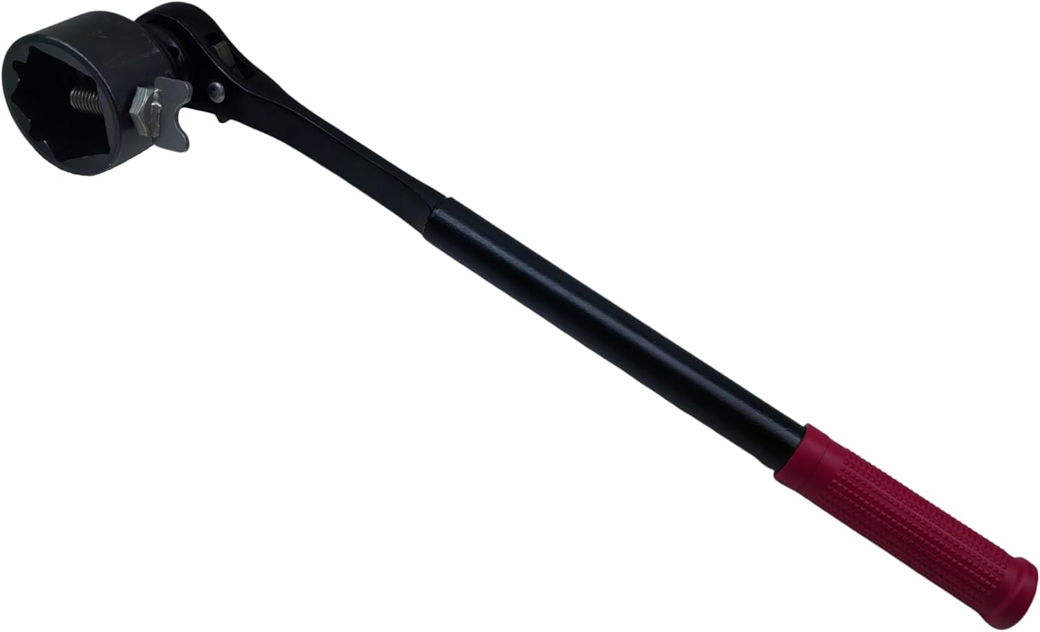 Adjustable Ratcheting Hydrant Wrench for 7/8" to 1-3/4" Pentagon Nuts and 3/4" to 1-1/4" Square Nuts, 17.3" Length