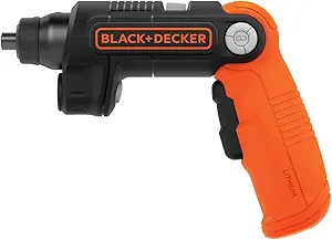 BLACK+DECKER 4V MAX* Cordless Screwdriver with LED Light (BDCSFL20C)