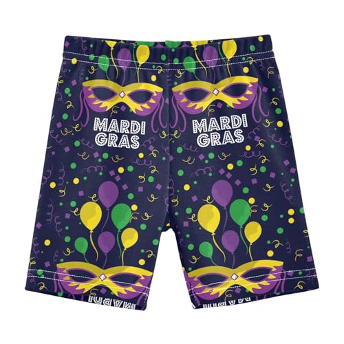 Aflyko Fat Tuesday Girls' Shorts Masquerade Balloon Cute Soft Summer Boxers Short Leggings Dance Bottoms Multi