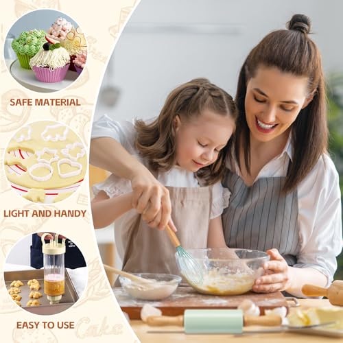 36-Piece Kids Baking Set – Food-Grade Silicone Kits for Safe Baking Fun with Toddlers – Perfect Gift for Family Baking Celebrations - Image 3