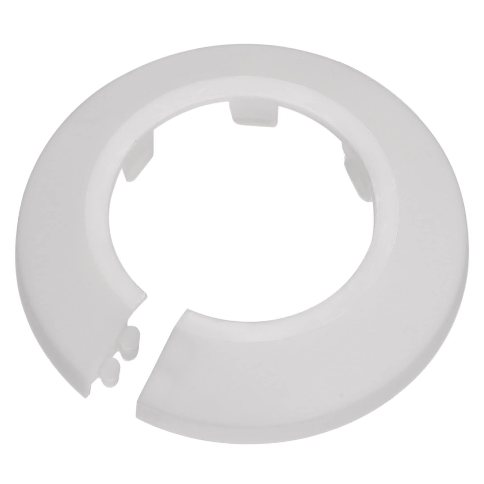 TOP-VIGOR 10pcs 41.5mm Pipe Cover Decoration, Click-in PP Plastic Escutcheon Pipe Collar for Water Pipe Drain Line