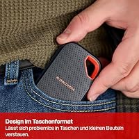 SANDISK Extreme Portable SSD 2 TB (Übertragungsgeschwindigkeiten von bis zu 2.000 MB/s, USB-Typ-C, IP65 Staub-/Wasserbeständigkeit, bis zu 3 Meter Fallsicher) – Ansicht 5