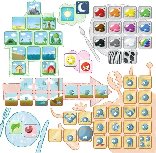 Asmodee - Concept Kids - Jeu de Société pour Enfants dès 4 Ans - Jeu Éducatif et Ludique - Cartes illustrées - Stimule Créativité & Communication - 2 À 12 Joueurs - en Français - Repos Production