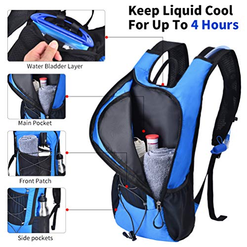 Zaino per idratazione 2L con borsa per vescica per...