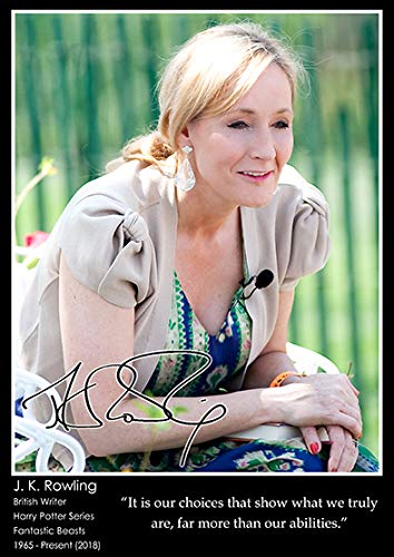 Tiger Moon The Tiger Moon Trading Company LtdJ.K. Rowling - Inspirational Quote Poster - A2 Size - 42 x 59.4 cm - Paper Laminated